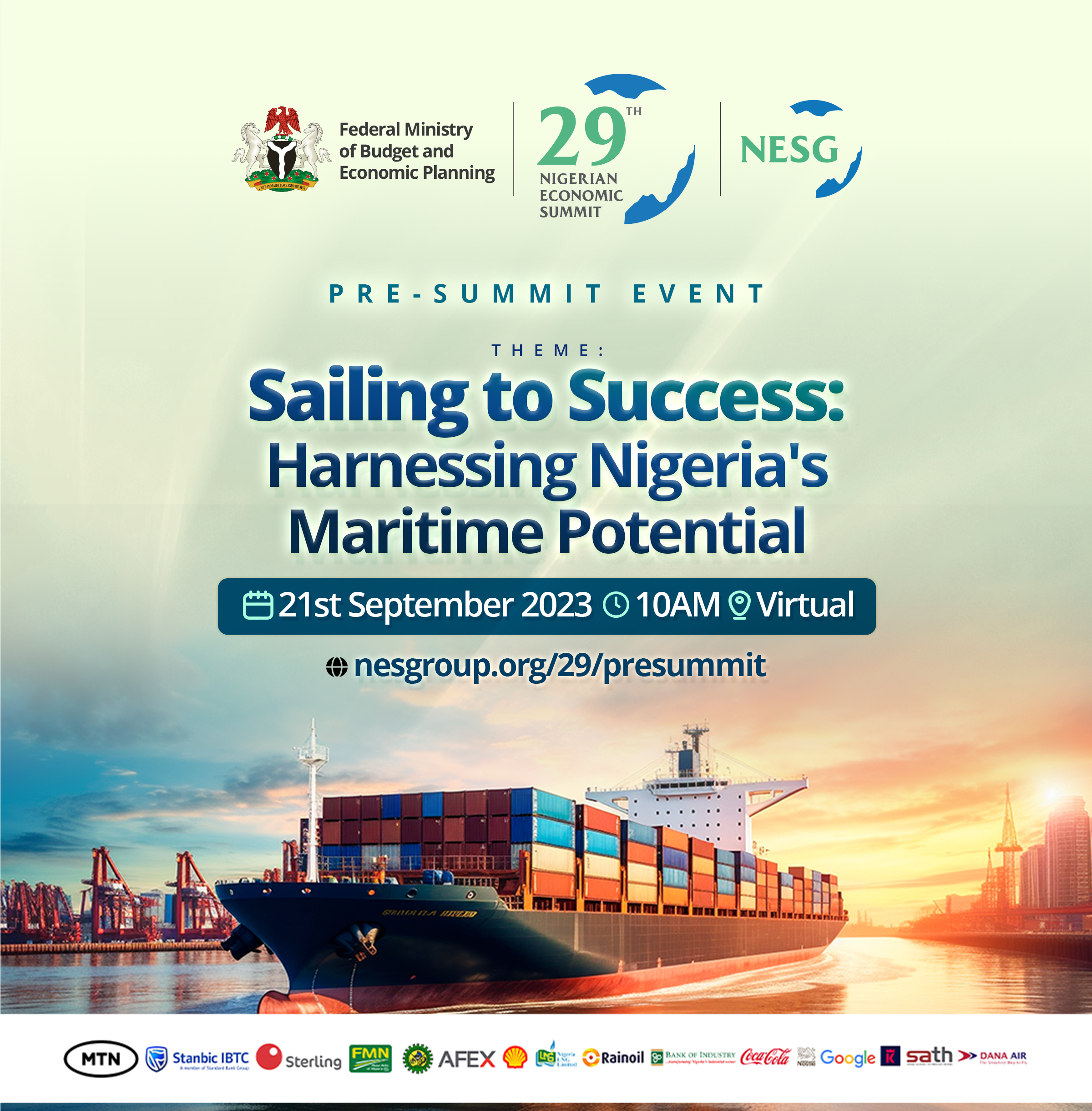 NESG Holds Pre NES29 Summit Webinar on Harnessing Nigeria's Maritime Potentials